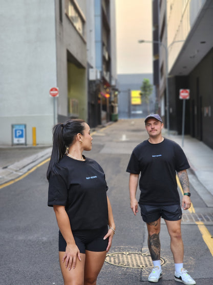 LUXE HEAVY BLACK TEE